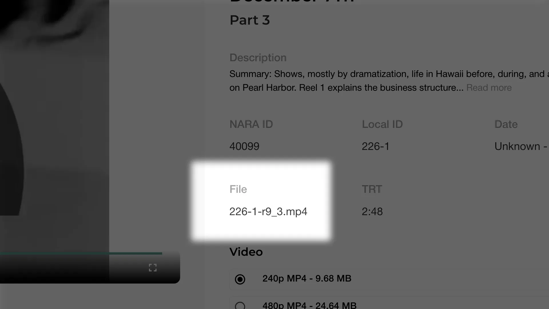 How to identify reel numbers in file names
